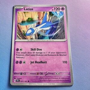 latios - 077/191 (uncommon) — pokemon: surging sparks